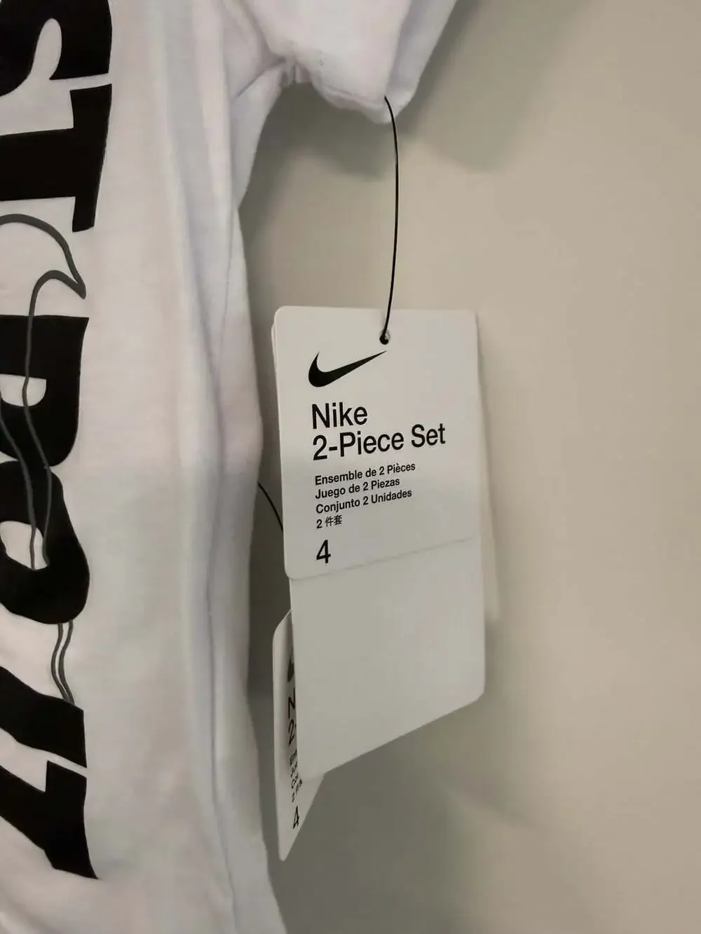 Nike Kids Just Do It 2-Piece T-Shirt and Shorts Set Size 4 - Picture 2 of 3